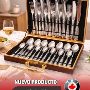 Set de Cubiertos de Lujo en Estuche de Gala